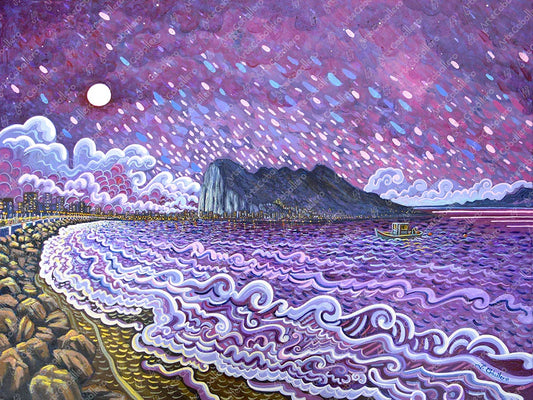 N7 - Nuit Pourpre - Toile