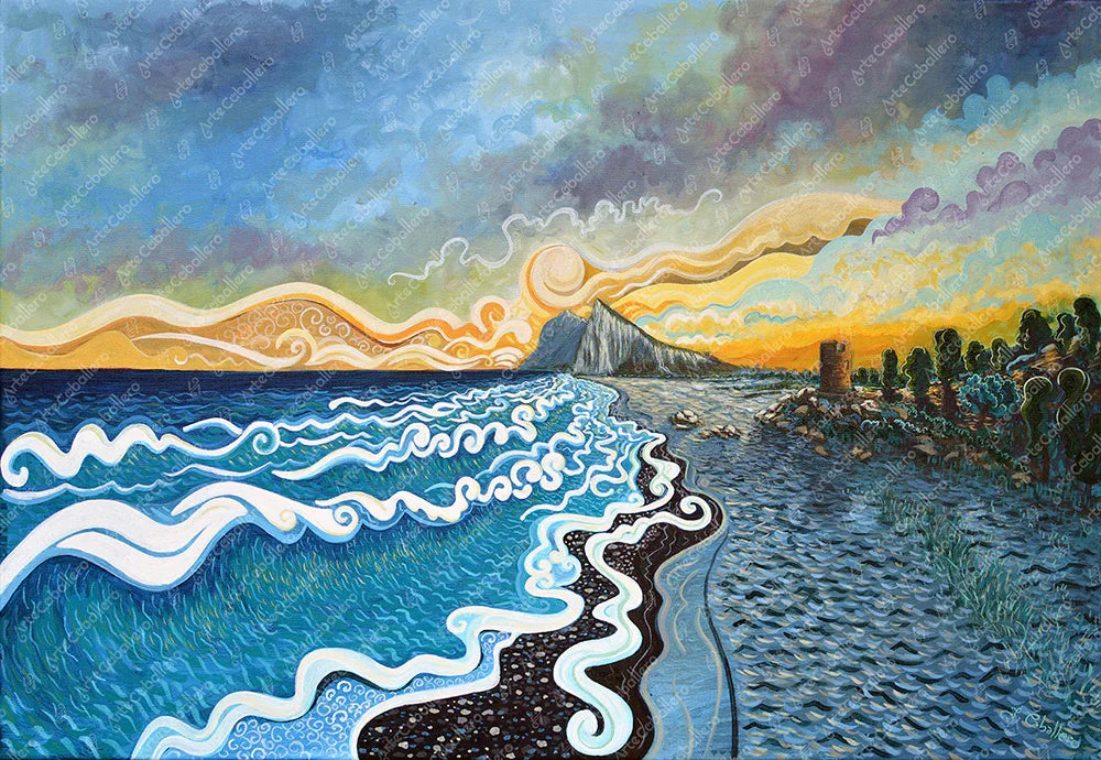 N103 - Levante Sonnenuntergang - Leinwand