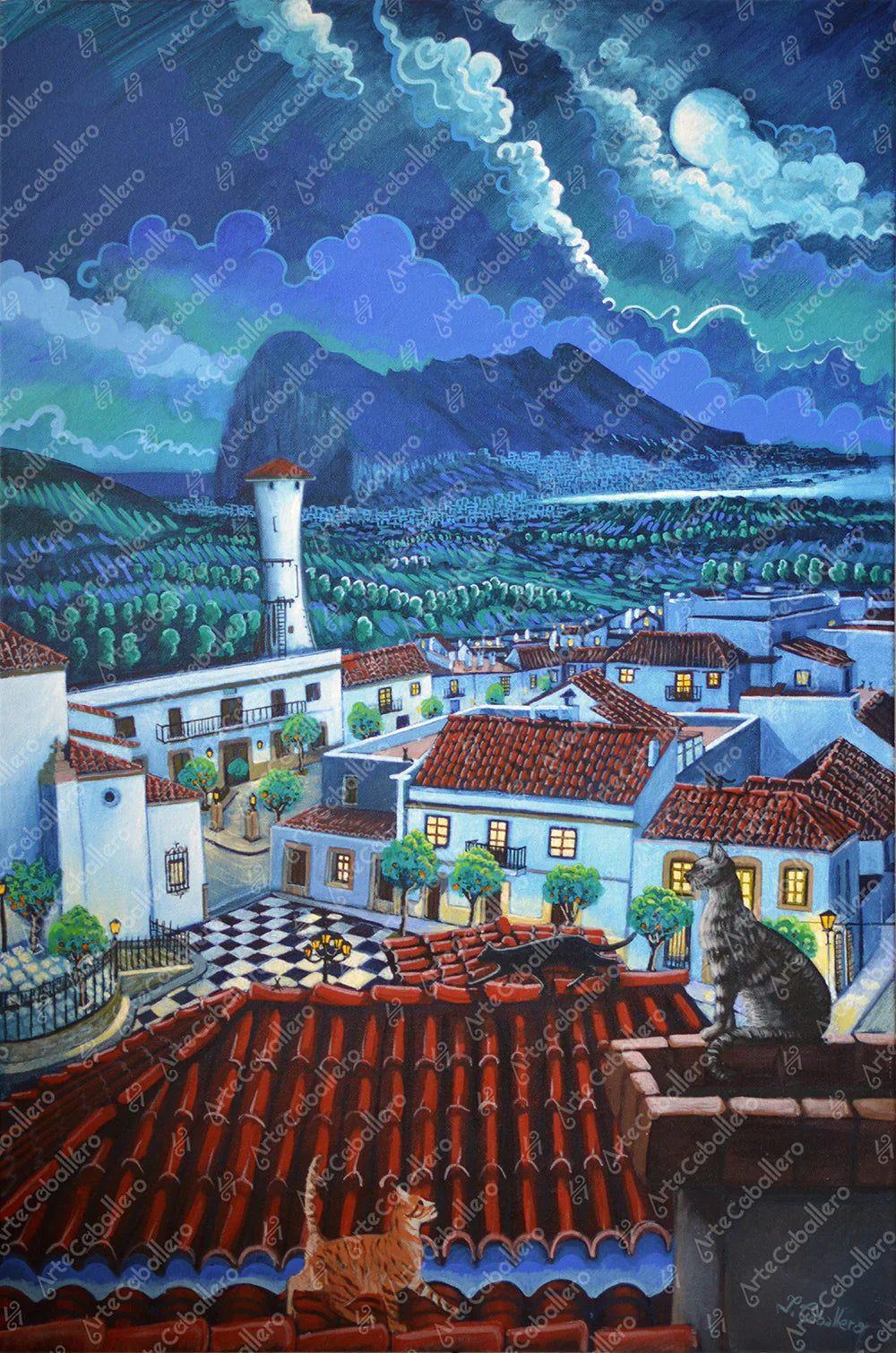 N11 - Die Katzen von San Roque - Leinwand