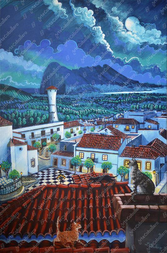 N11 - Les Chats de San Roque - Toile