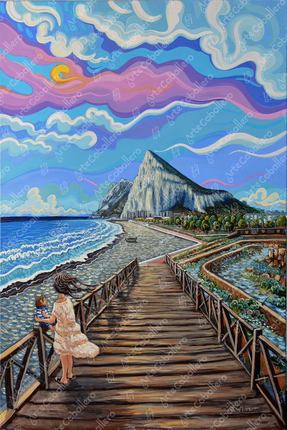 N129 - Plage de Santa Barbara - Toile