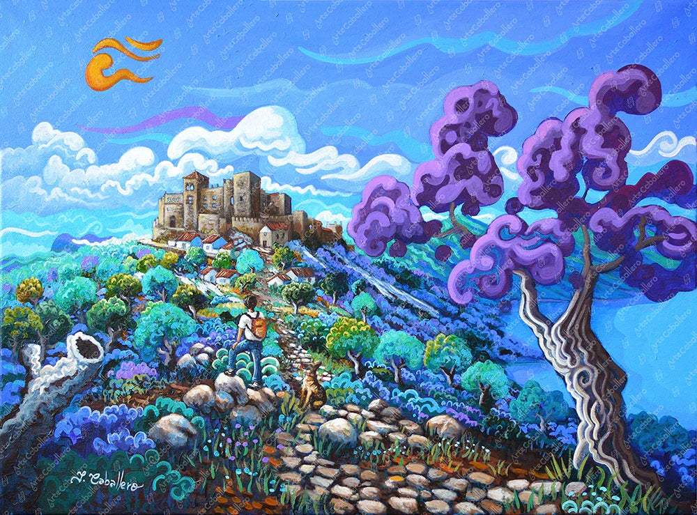 N141 - Château de Castellar - Toile