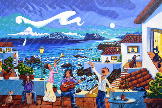 N154 - Mediterrane Serenade - Leinwand