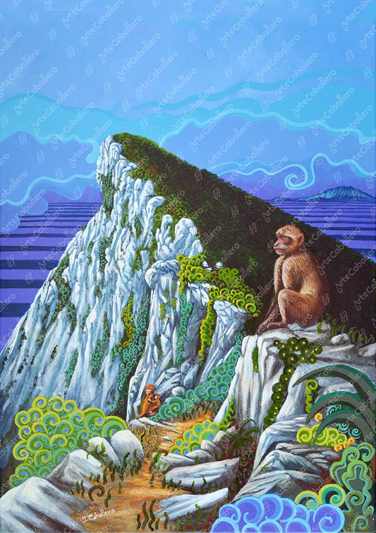 N19 - Sommet du Rocher - Toile Portrait