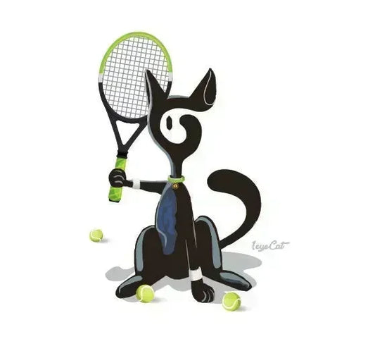 1eyeCat - Tennis - Unisex Bio-Baumwoll-T-Shirt