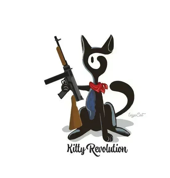 1eyeCat - Kitty Revolution - Unisex Bio-Baumwoll-T-Shirt