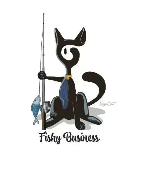 1eyeCat - Fishy Business - T-shirt unisexe en coton biologique