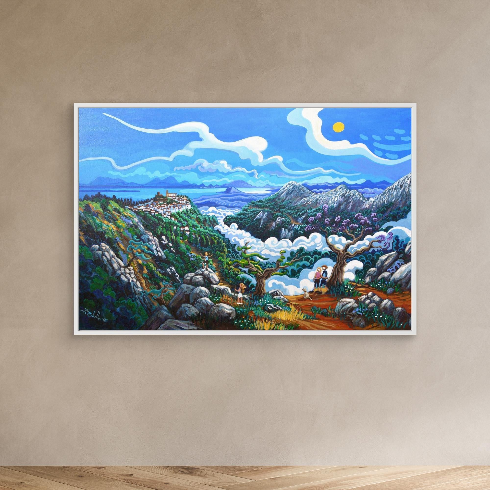 N201 - Sierra Crestelina - Framed Canvas Art Print