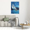Load image into Gallery viewer, N12- Saling with the storm - Framed Canvas Art Print