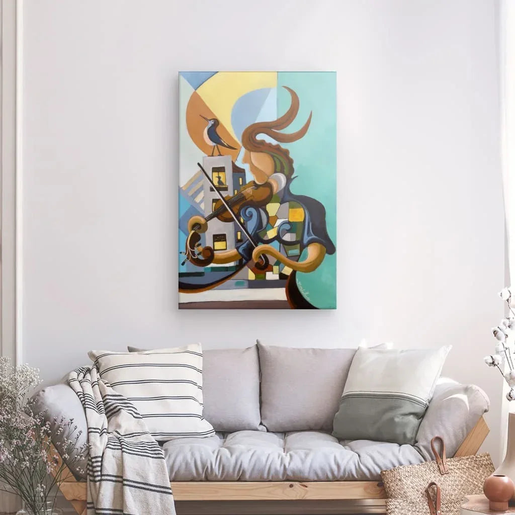 N220 - El pájaro y la violinista - Canvas
