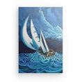 Charger l'image dans la visionneuse de la galerie, N12 B - Sailing with the storm - Portrait Canvas