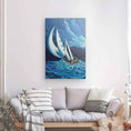 Загрузить изображение в просмотрщик галереи, N12 B - Sailing with the storm - Portrait Canvas