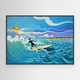 Load image into Gallery viewer, N204 - Surfing El Palmar - Framed Canvas Art Print
