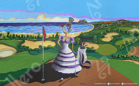 N18 - Paysage - Golf traditionnel - Costa del Sol - Toile