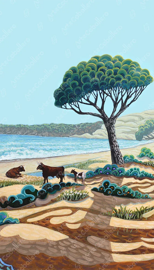 N3 B - Bolonia, sud du paradis - Carré & Portrait - Toile