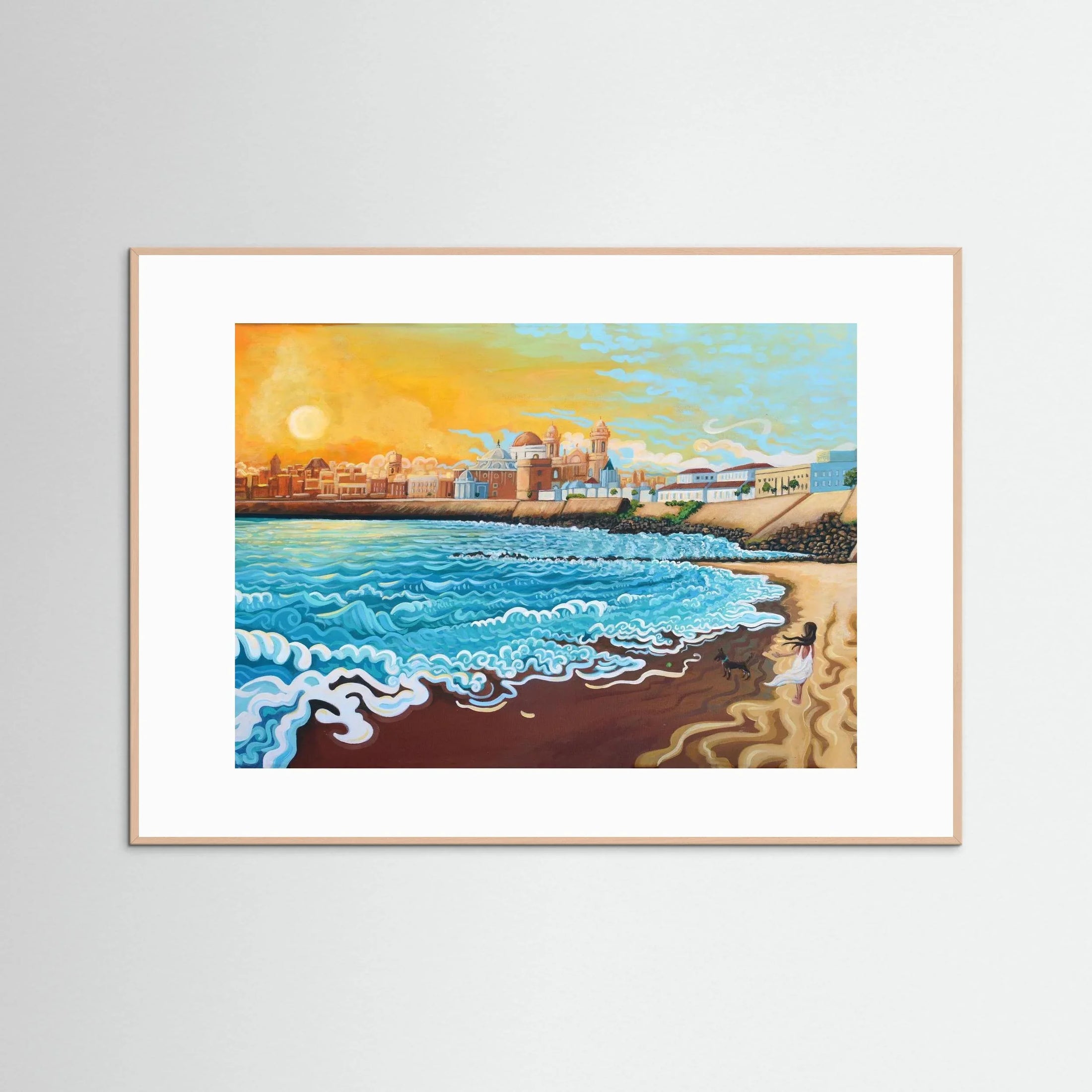 N212 - Cadiz - Framed Fine Art Paper Print
