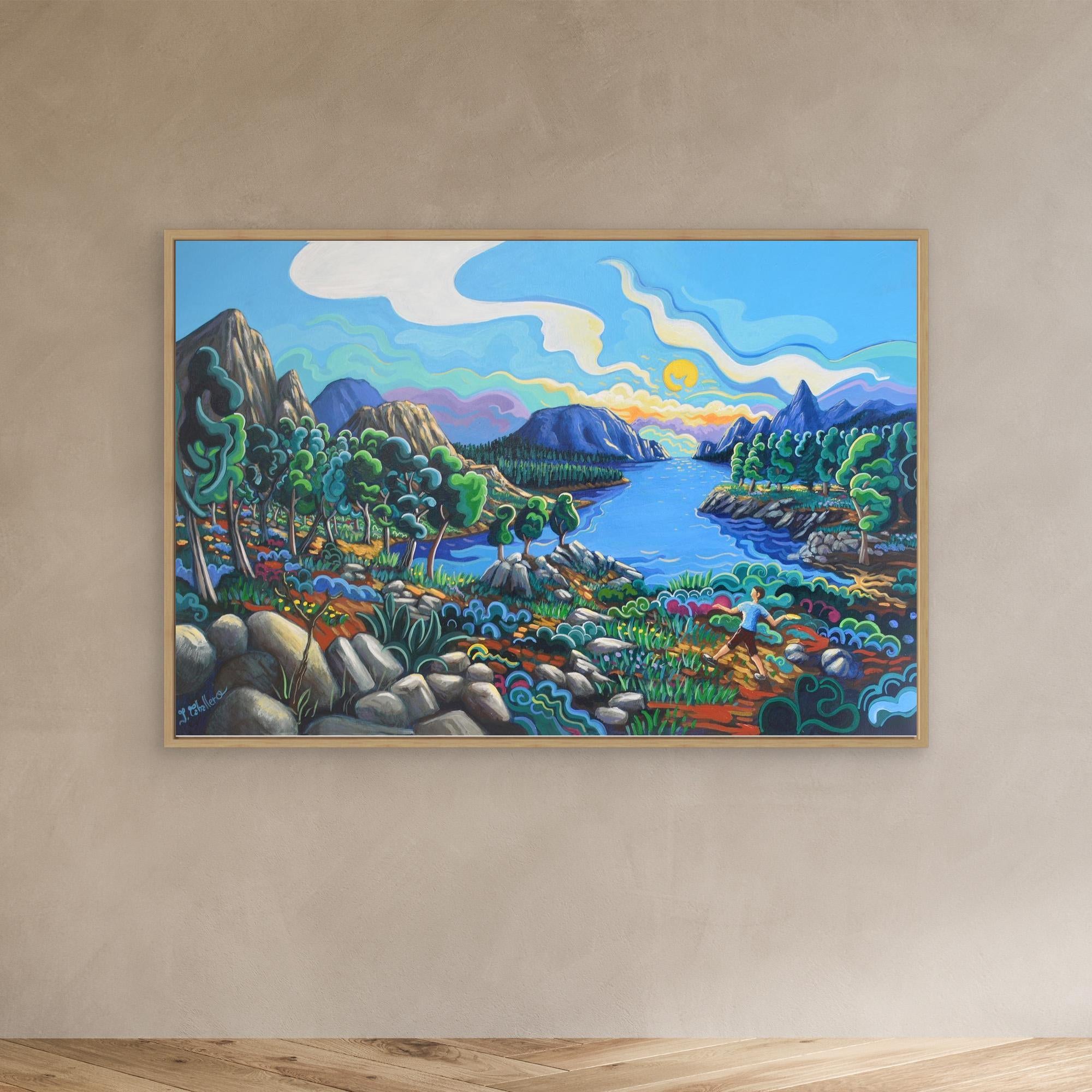 N202 - Noregian Dreamscape - Framed Canvas Art Print