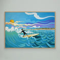 Load image into Gallery viewer, N204 - Surfing El Palmar - Framed Canvas Art Print