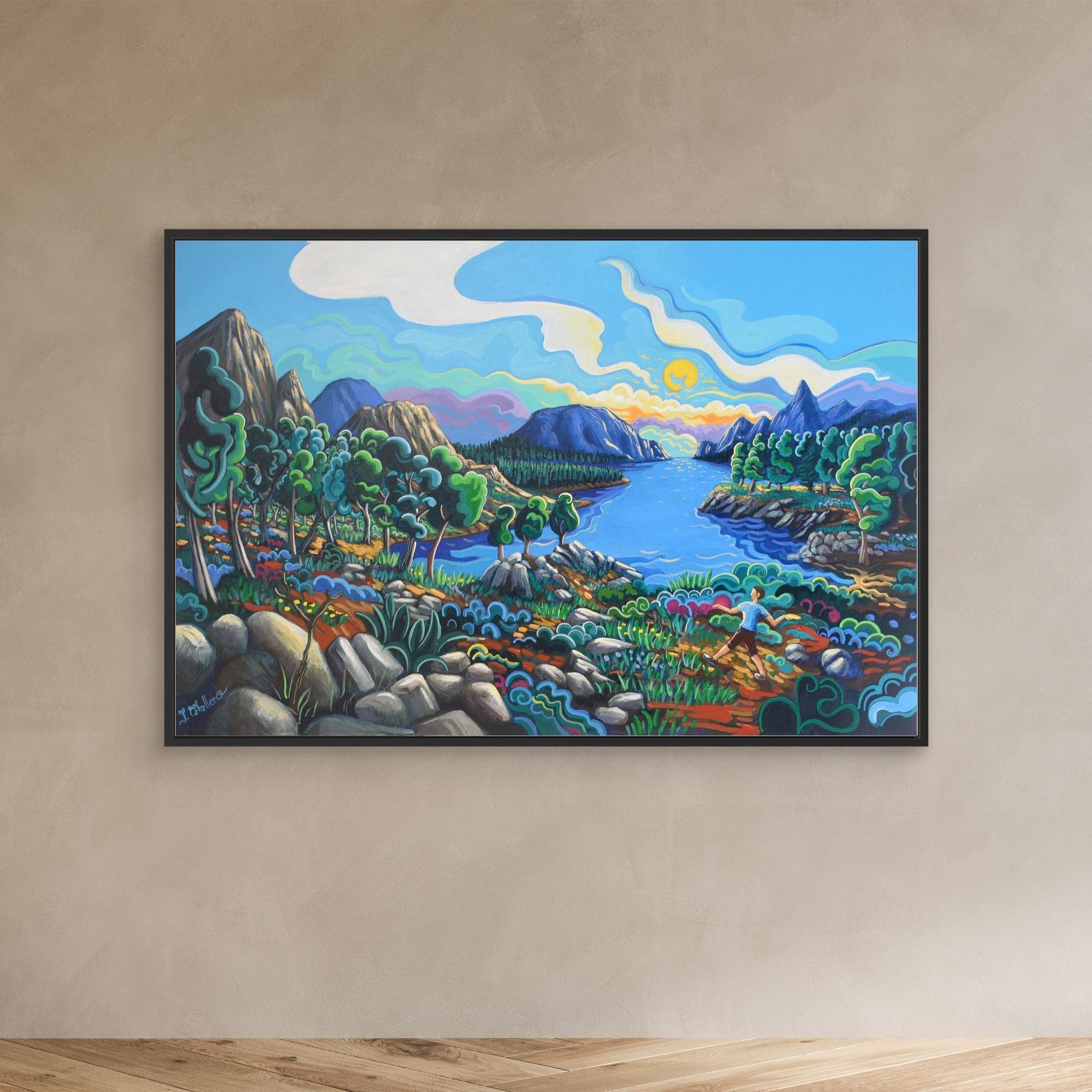 N202 - Noregian Dreamscape - Framed Canvas Art Print