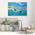 Load image into Gallery viewer, N204 - Surfing El Palmar - Framed Canvas Art Print