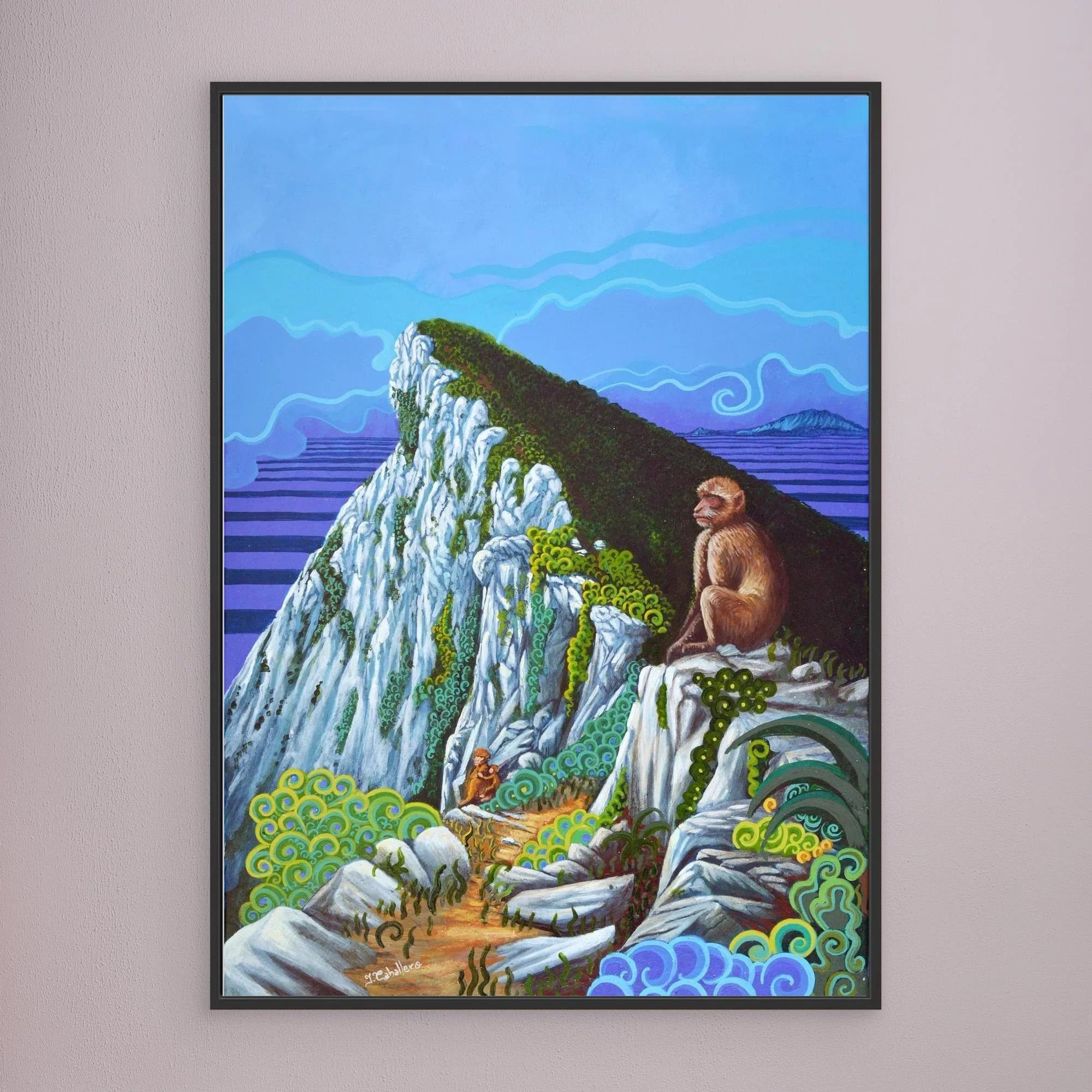 N19 - Top of the Rock - Framed Canvas Art Print
