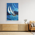 Charger l'image dans la visionneuse de la galerie, N12- Saling with the storm - Framed Canvas Art Print