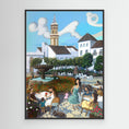 Bild in Galerie-Betrachter laden, Estepona - Plaza de las Flores - Red Flowers - Framed Canvas - Copy