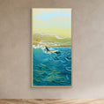 Charger l'image dans la visionneuse de la galerie, N204 - Surfing El Palmar - Vertical - Framed Canvas