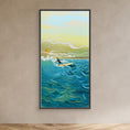 Charger l'image dans la visionneuse de la galerie, N204 - Surfing El Palmar - Vertical - Framed Canvas