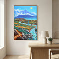 Cargar la imagen en la vista de la galería, Rio de la Miel - Algeciras - Vertical - Framed canvas