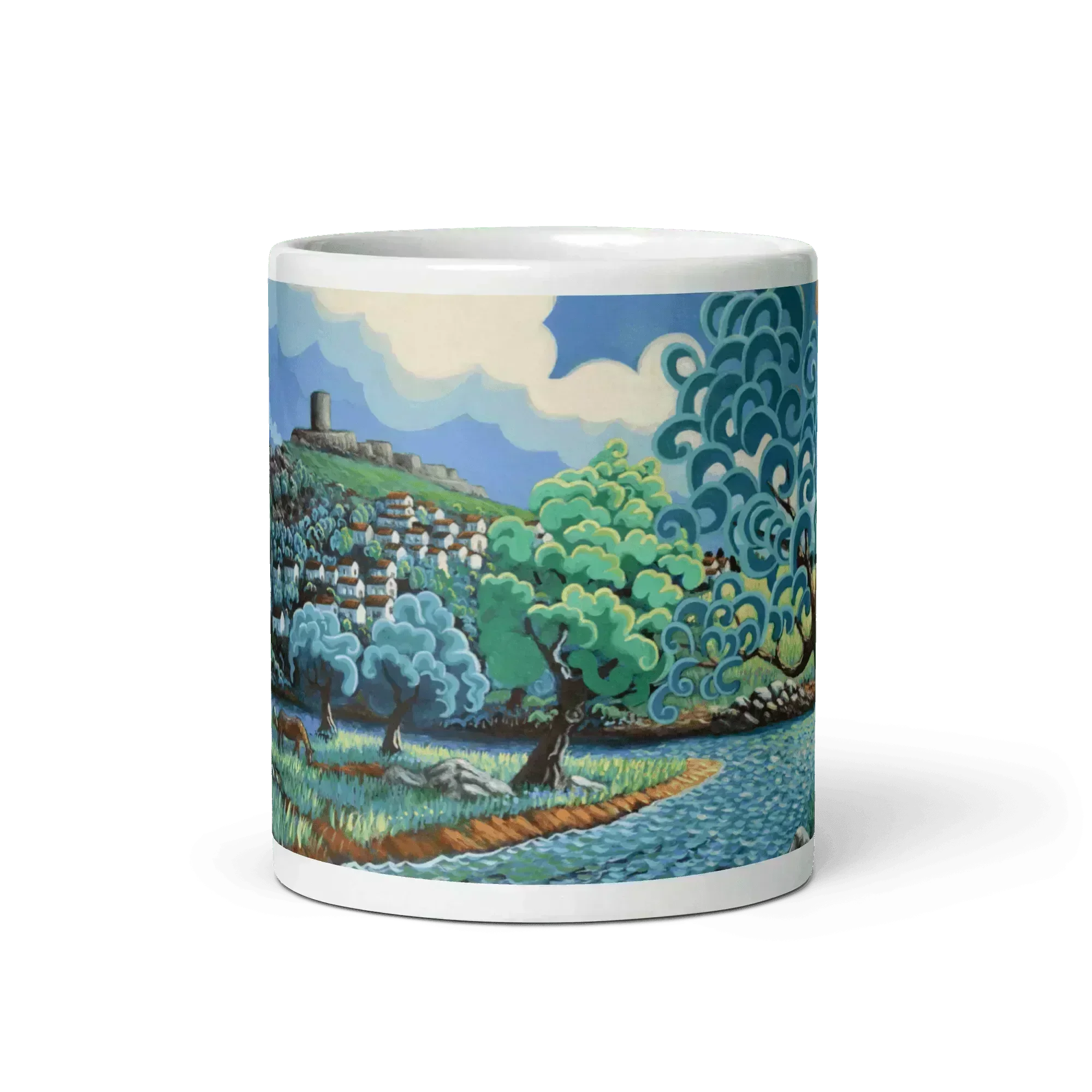 N1 - a river walk - Jimena de la Frontera - Mug Panorama - Arte Caballero