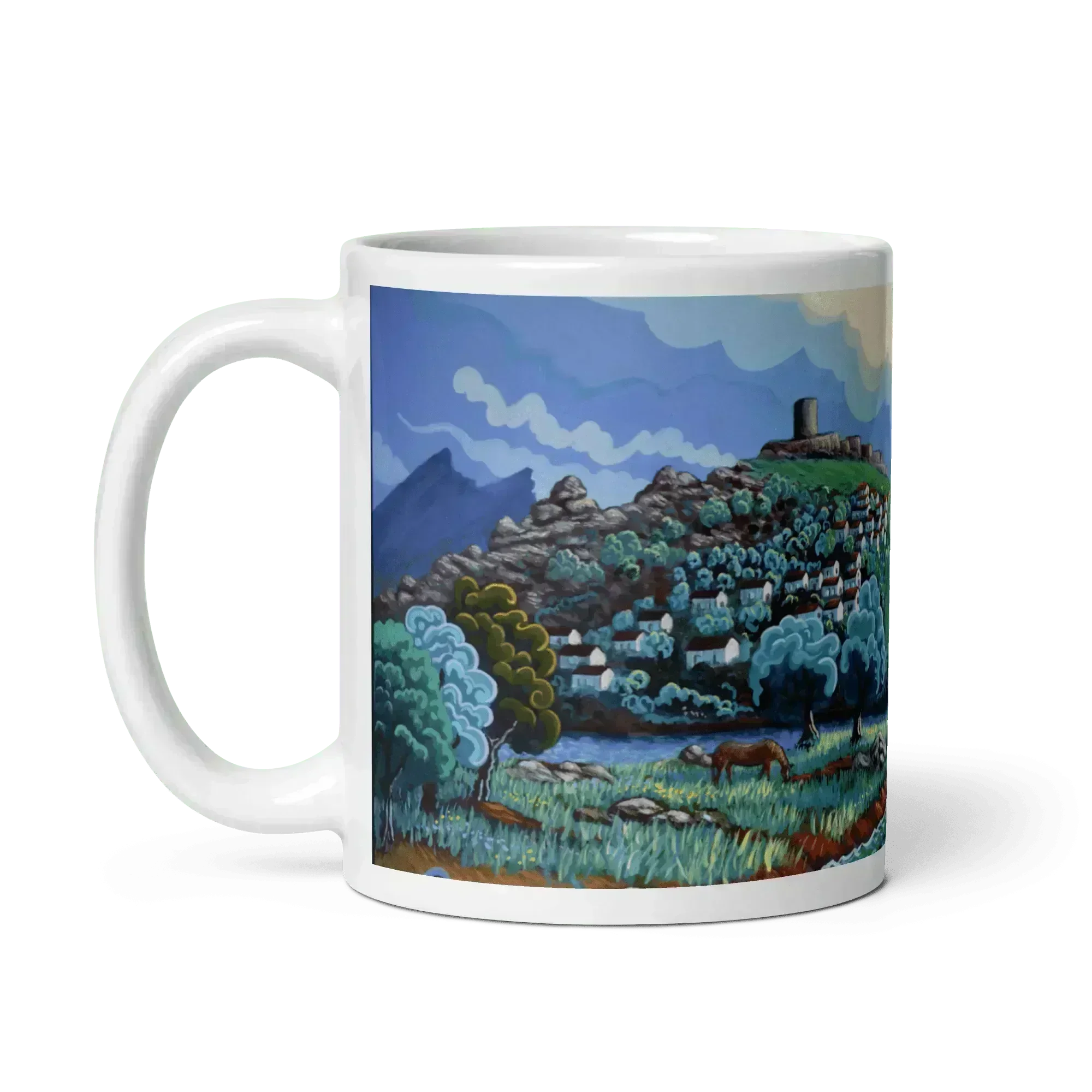 N1 - a river walk - Jimena de la Frontera - Mug Panorama - Arte Caballero