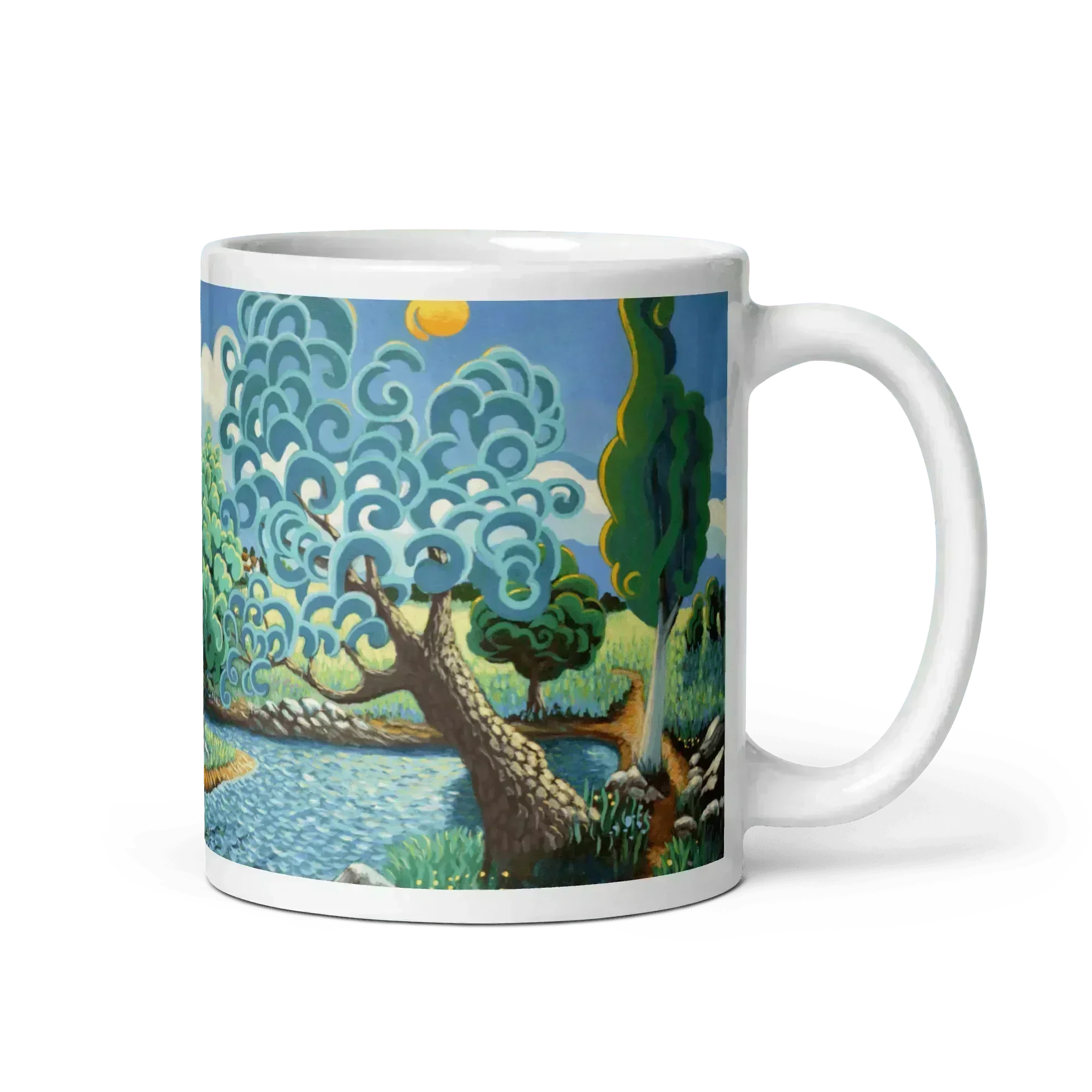N1 - a river walk - Jimena de la Frontera - Mug Panorama - Arte Caballero
