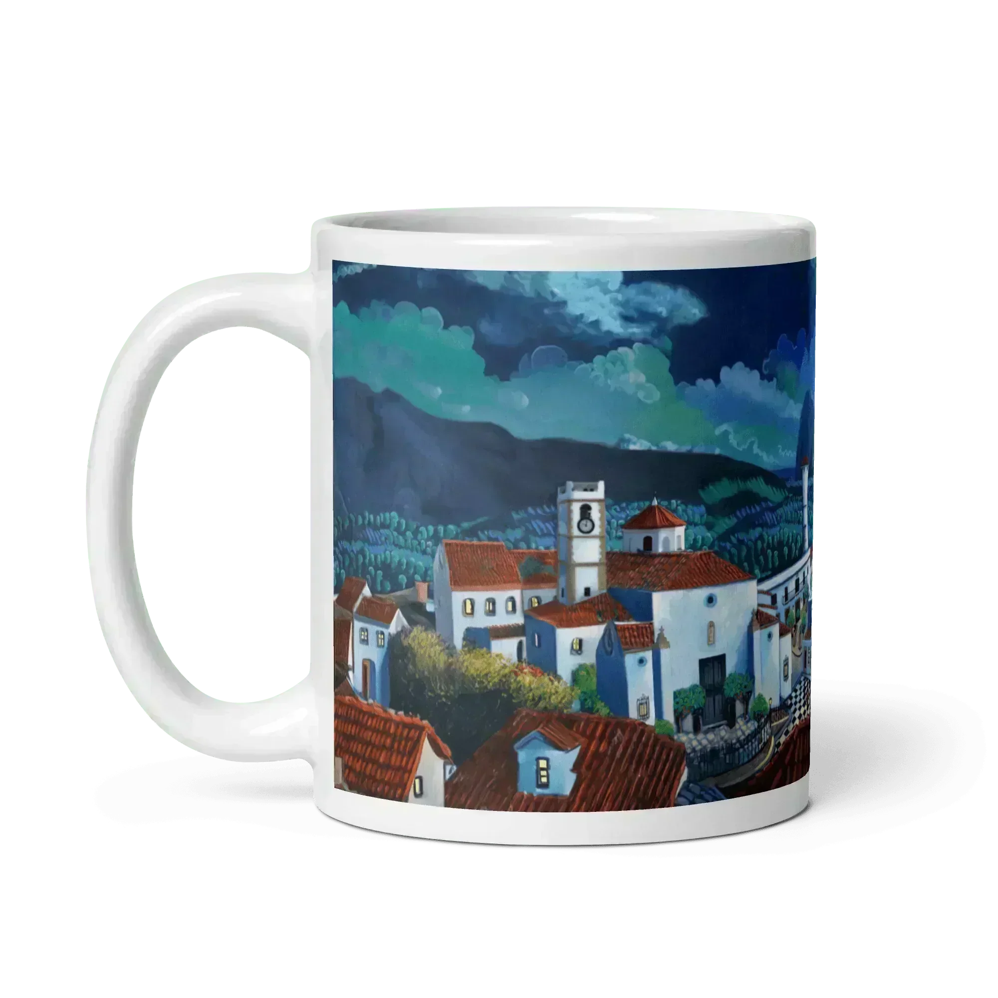 N11 Landscape - The cats of San Roque - Mug Panorama - Arte Caballero