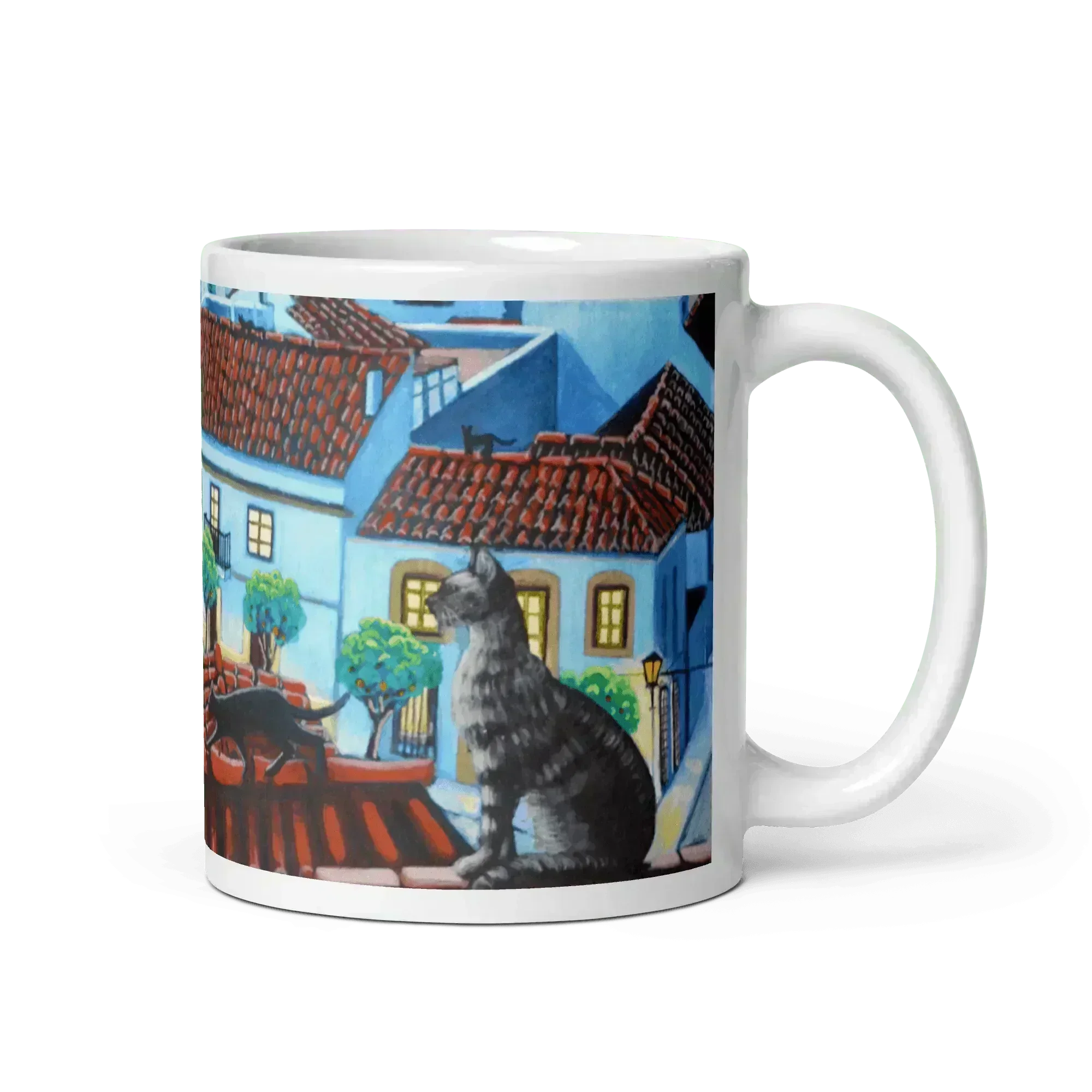 N11 Portrait - The cats of San Roque - Mug Panorama - Arte Caballero