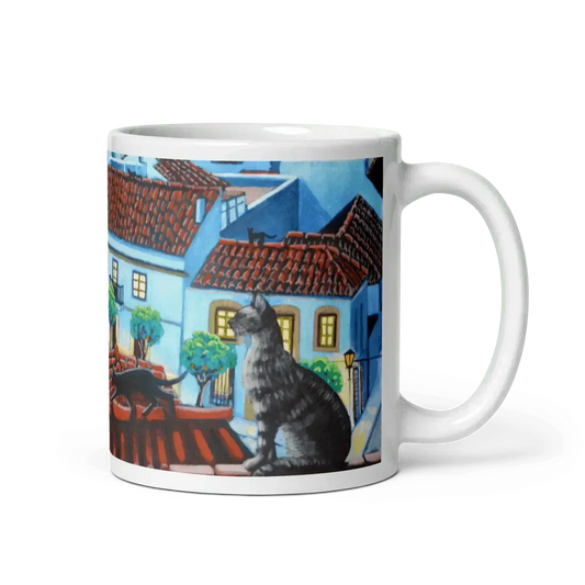 N11 Portrait - The cats of San Roque - Mug Panorama - Arte Caballero