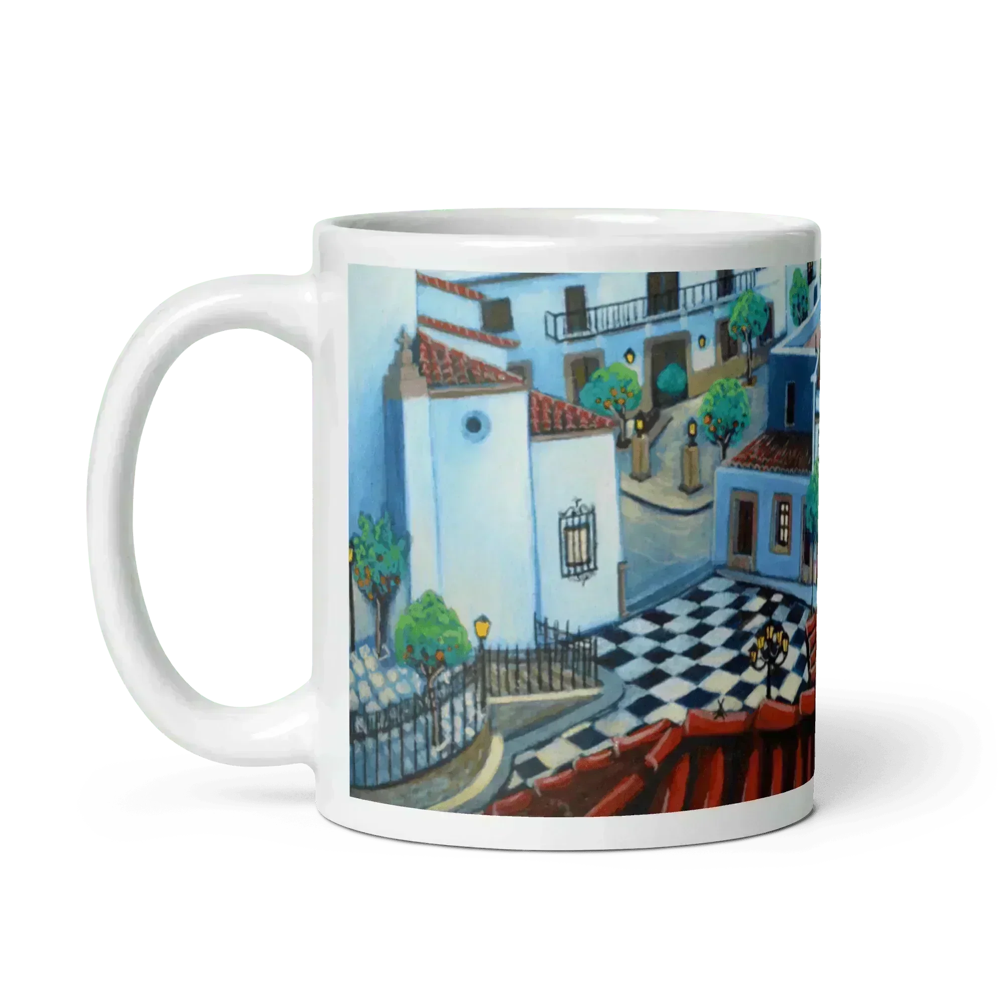 N11 Portrait - The cats of San Roque - Mug Panorama - Arte Caballero