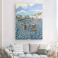 Load image into Gallery viewer, N125 - B - Kids at the Beach - Vertical Canvas