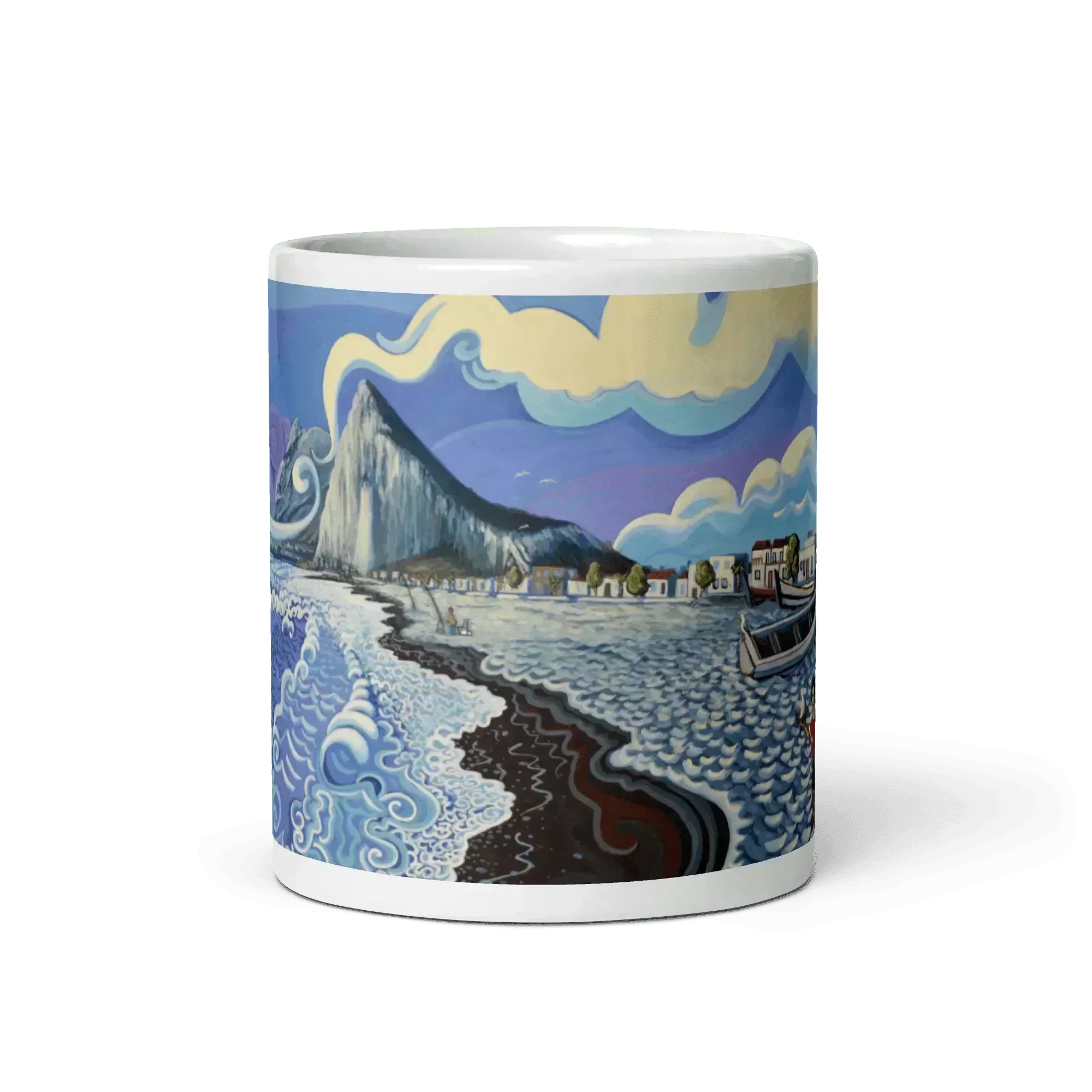 N125 - Kids on the Beach - Mug Panorama - Arte Caballero