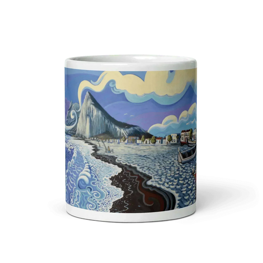 N125 - Kids on the Beach - Mug Panorama - Arte Caballero