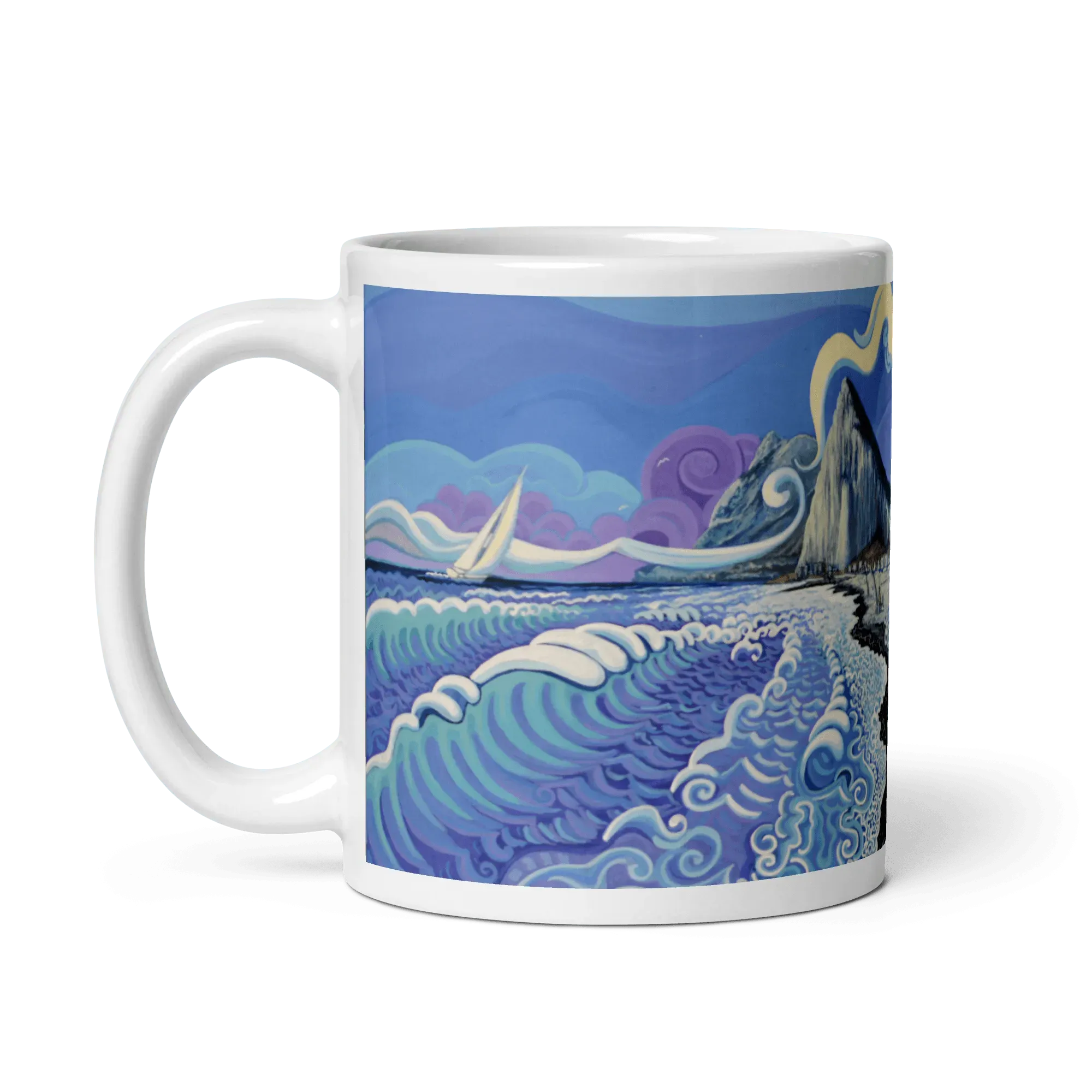 N125 - Kids on the Beach - Mug Panorama - Arte Caballero