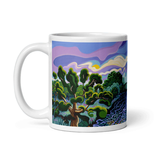 N128 - Iron bridge - Guadiaro river -Mug Panorama - Arte Caballero