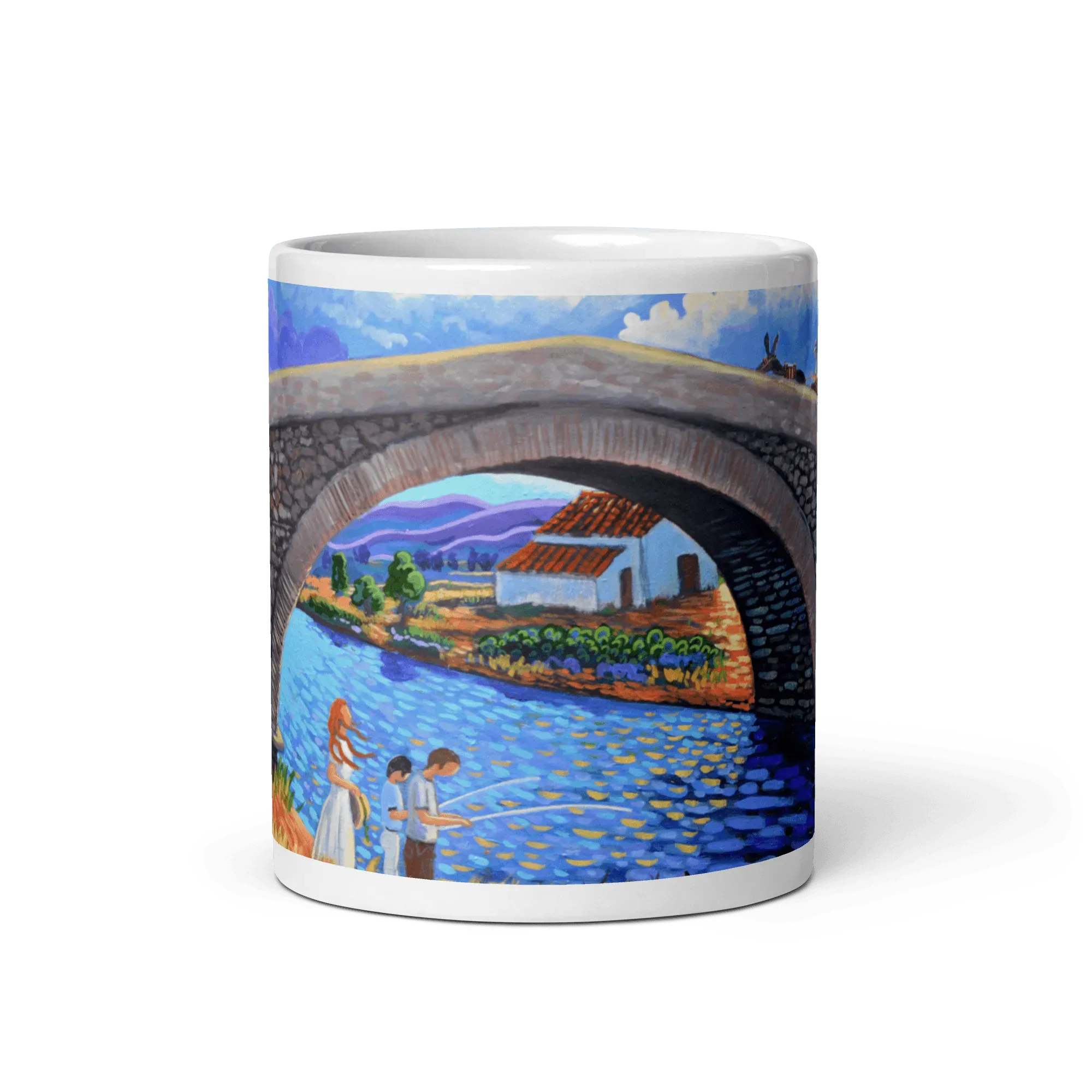 N138 - The roman bridge - Mug Panorama - Arte Caballero