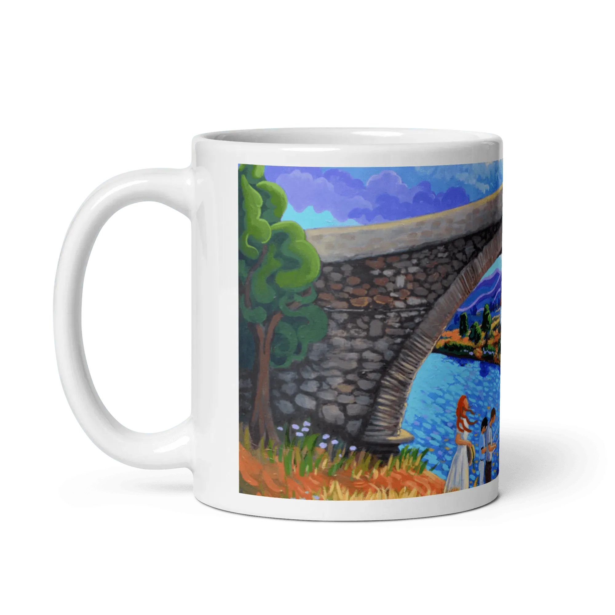 N138 - The roman bridge - Mug Panorama - Arte Caballero