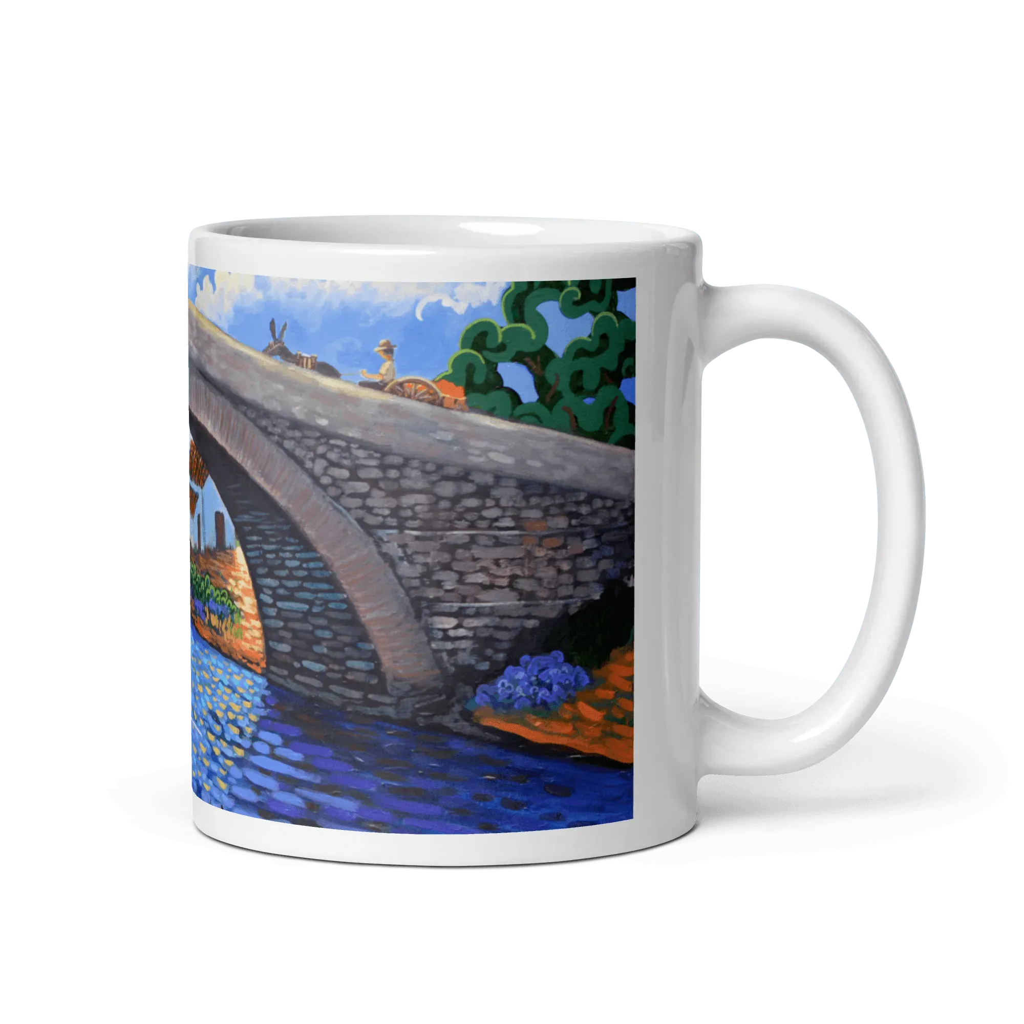 N138 - The roman bridge - Mug Panorama - Arte Caballero