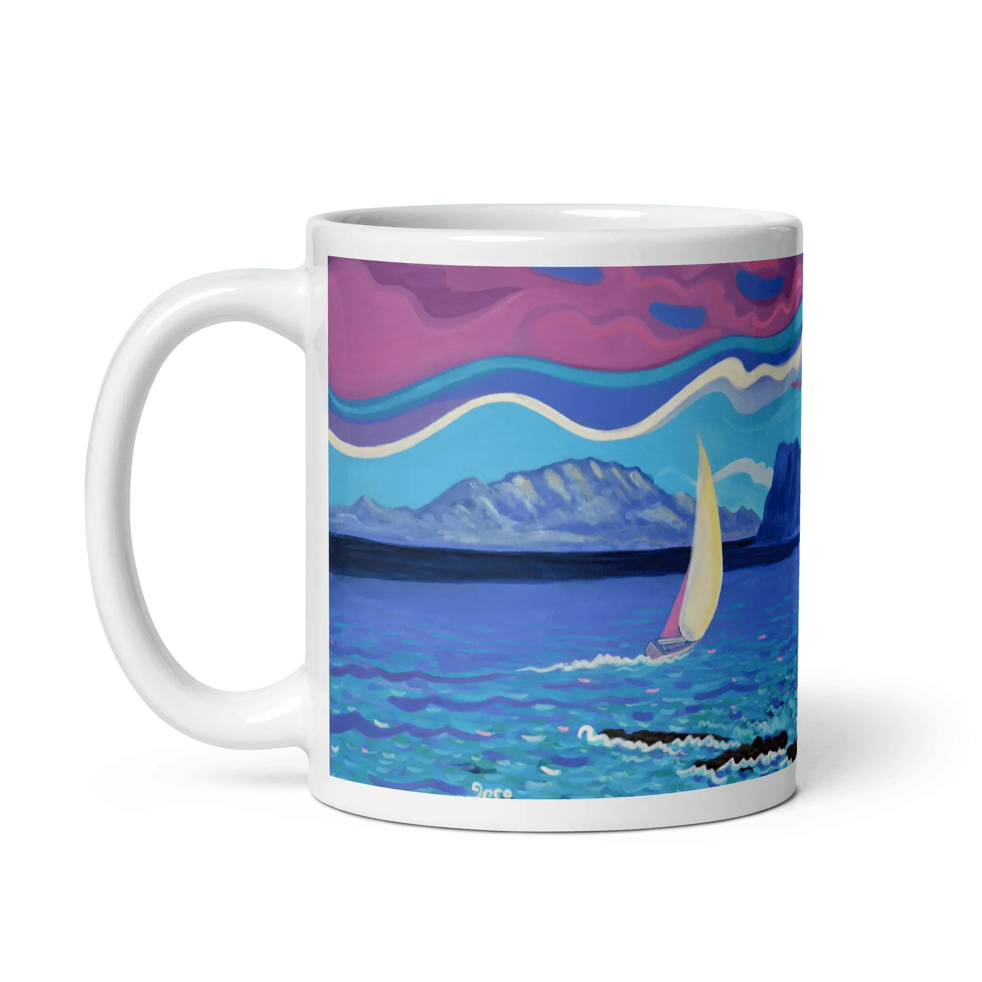 N140 - Sardine Beach - Mug Panorama - Arte Caballero