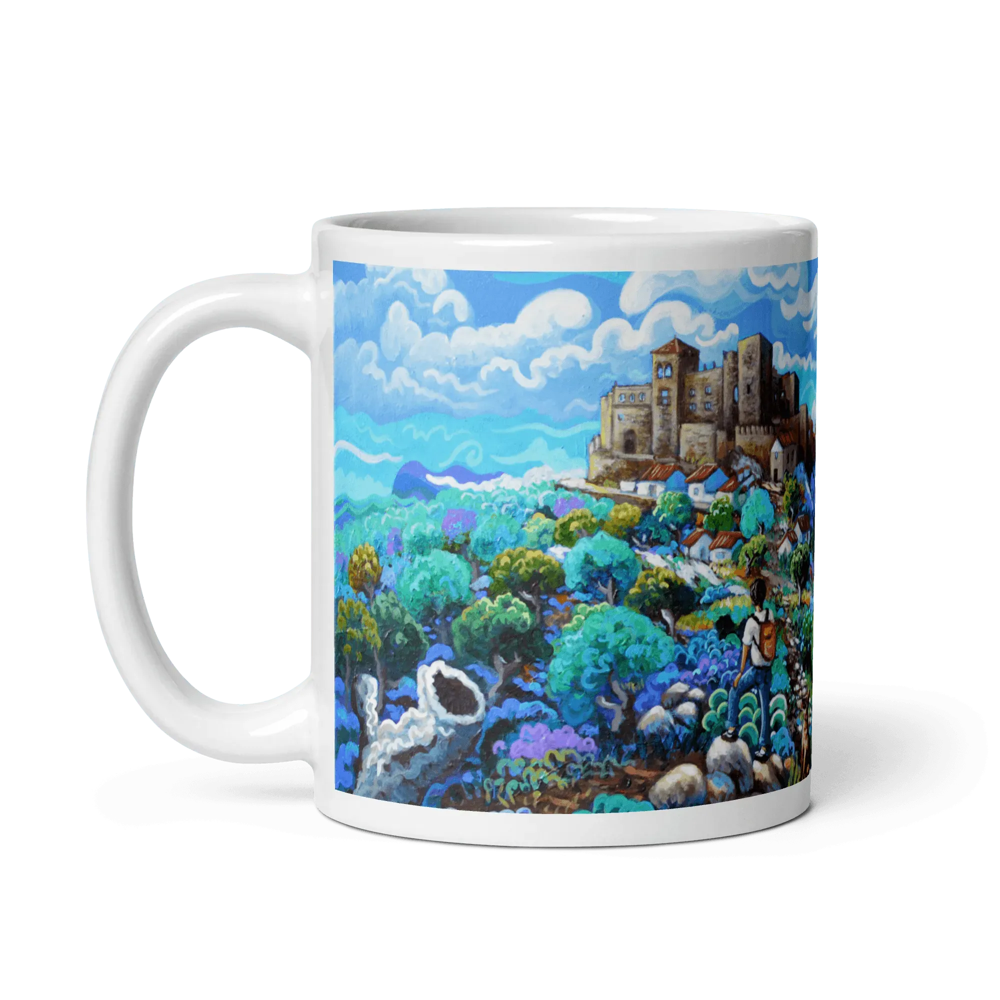N141 - The castle of Castellar - Mug Panorama - Arte Caballero
