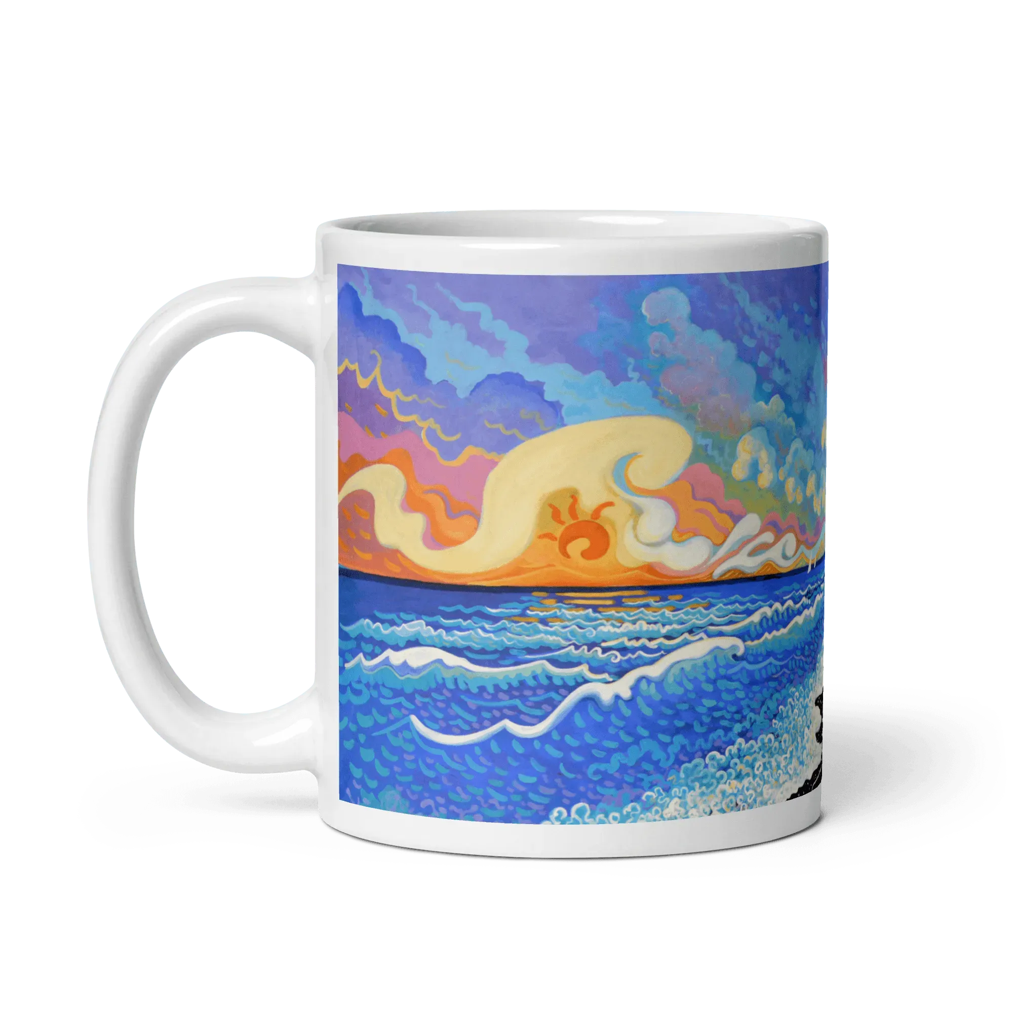N142 - Sunrise walk - Mug Panorama - Arte Caballero