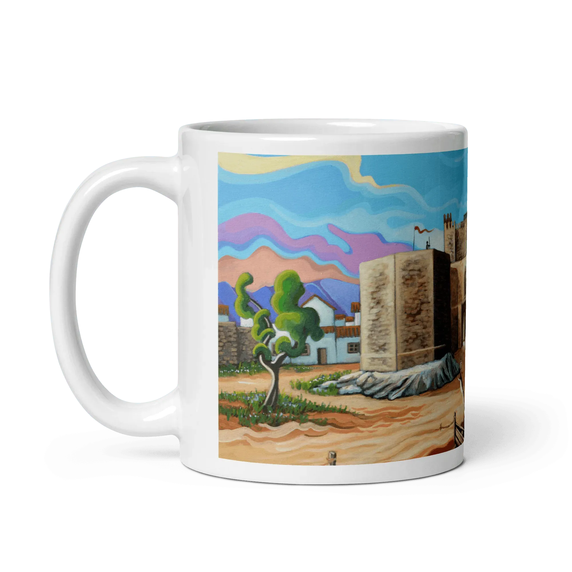 N143 - Castillo Guzman el Bueno - Tarifa - Mug Panorama - Arte Caballero