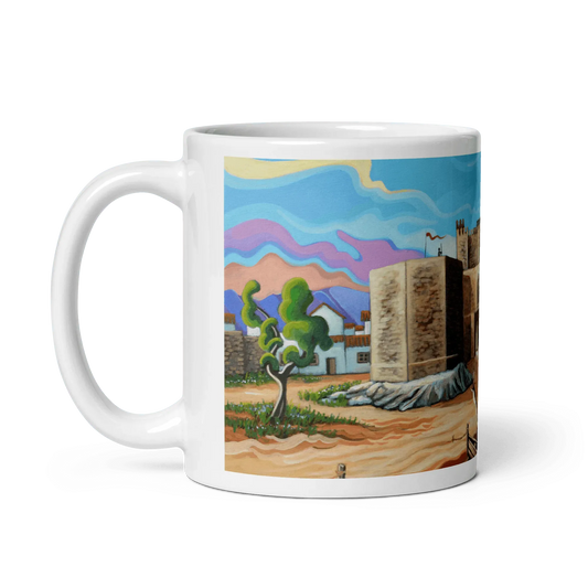 N143 - Castillo Guzman el Bueno - Tarifa - Mug Panorama - Arte Caballero